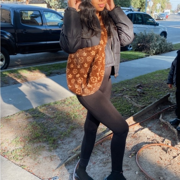 Brown/Tan Monolux Shoulder Bag - Picture 2 of 10